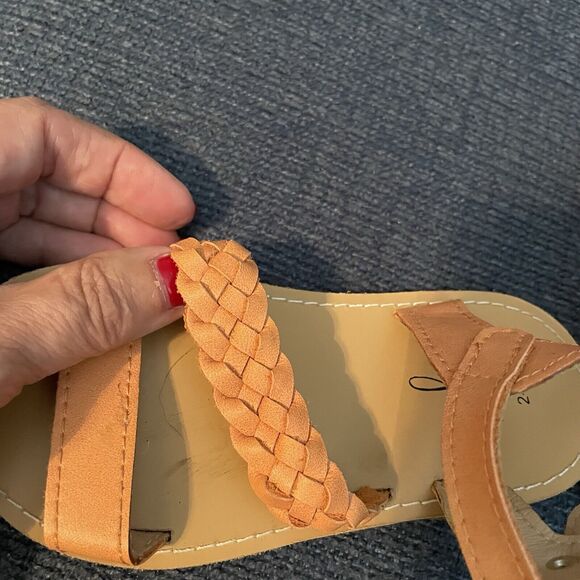 Monkey Feet Leather Sandals Toddler Size 2/3 Peachy Pink Gorgeous Condition - Picture 9 of 13